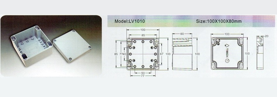 LV1010 กล่องอลูมิเนียม aluminium box TIBOX